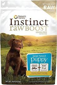 Natures Variety Instinct Raw Boost Grainfree Chicken Meal Large Breed Puppy Food 20 Lbs Details Ca Large Breed Puppy Food Dog Food Recipes Best Dry Dog Food