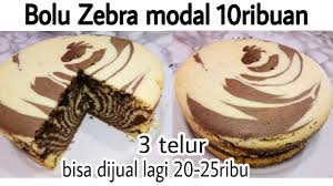 Aduk rata dengan teknik aduk balik. Bolu Zebra 3 Telur Modal 10ribuan Channelbundaboycis Youtube