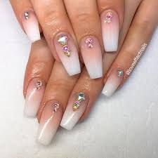 21 Gleaming Rhinestones Nail Perfection For An Incredible Mani Elegant French Nail Art With Stone Nails Design With Rhinestones Rhinestone Nails Crystal Nails