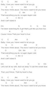 Baby I Love You Love You Love You So Much Chord Never Shout Never Can T Stand It Chords Guitarras All Music