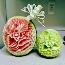 Pin By Kevin Bray On Fruit Carving Fruit Carving Fruit Decorations Food Art