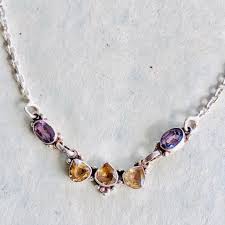 5.0 out of 5 stars. Amethyst Citrine Necklace Season Enterprises