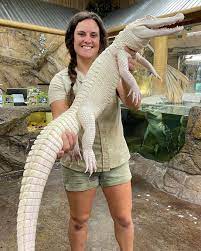 The Reptile Zoo | Coconut the albino gator is getting huggeeeee 😱 and we aren't mad about it 🤷‍♀️ she looks more incredible by the minute!… | Instagram