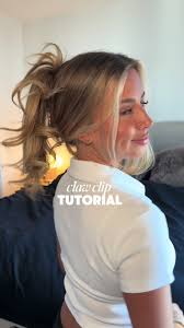 Messy Hair Up Tutorial with a Claw Clip