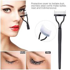 Amazon.com: INENK 睫毛刷分離器 睫毛膏風扇工具 睫毛梳 睫毛棒刷風扇 適用於眼眉應用 防止結塊,易於使用的化妝刷工具