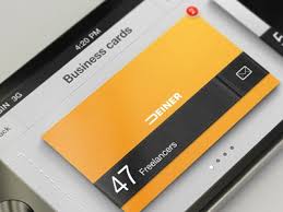 Tru red™ business card holder, purple (tr55272) 5 (1) display and hold your business cards in a professional manner. Business Card Organizer Iphone App By Erik Deiner For Stacks On Dribbble