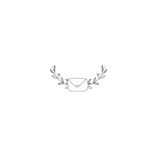 Envelope Post Branch Twig Leaves Love Letter Design Logos Premade Logo Illustration Digital Portefoli Cute Little Drawings Minimalist Drawing Aesthetic Drawing