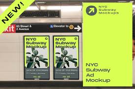 Download Nyc Subway Ad Mockup Nyc Subway Mockup Billboard Mockup
