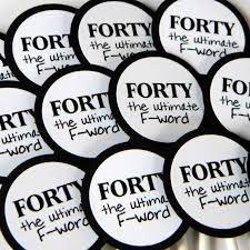 Black And White 40th Birthday Party Ideas Forty The Ultimate F Word 40th Birthday Cupcake Toppers Black White Or Your Colors Round Set Of 12 40th Birthday Banner 40th Birthday Parties 40th Birthday Men