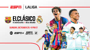 ESPN heads to Barcelona for 265th ELCLÁSICO: FC Barcelona vs. Real Madrid airs on ABC for first time