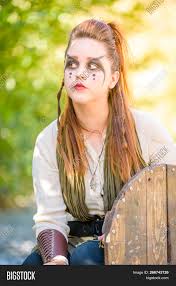 I recommend that interested readers consult jenny jochen's text on the subject, listed in the references section. A Beautiful Female Shield Maiden Viking Character With Fur And Saex Knife In The Foothills Of A Moun Image Stock Photo 266743726