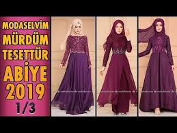 Modaselvim Murdum Tesettur Abiye Elbise Modelleri 2019 1 3 Hijab Evening Dress Damson The Dress Elbiseler Elbise