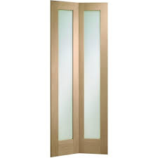 Stackable sliding and folding centre top hung glass doors. Xl Joinery Internal Oak Unfinished Pattern 10 2l Clear Glass Bi Fold Door At Leader Doors
