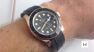 Warranty or guarantee availablewith every item. Rolex Oyster Perpetual Yacht Master 116655 Rose Gold Luxury Watch Review Youtube