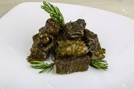 トルコ料理ドルマ ブドウの葉で肉 の写真素材 画像素材 Image 44989755