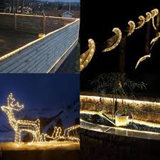 Lighting Ever Le 33ft 240 Led Rope Light Waterproof Connectable Low Voltage Warm White Indoor Outdoor Clear Tube Light Rope And String F