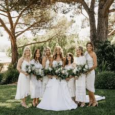 We've got full length bridesmaid dresses, sultry sheer fabrics, flutter sleeves, short dresses, and other stuff. 25 Unique Bridesmaid Dresses From Real Weddings