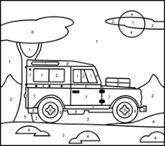 Our free number coloring pages have engaging pictures for each number that children can count and color at the same time. Vehicles Coloring Pages