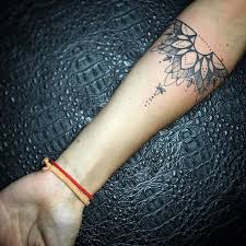Half Mandala Custom Tattoo By Websta Instagram Analytics Mandala Wrist Tattoo Cuff Tattoo Half Mandala Tattoo