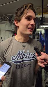 David Breazeale postgame after his game winning goal led Maine to a 2-1  victory over Denver