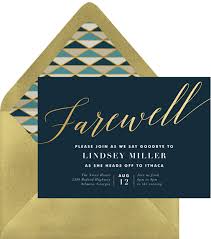 A farewell dinner is one of the best ways of honoring the years of service of a person. 8 Going Away Party Invitations To Help You Reminisce Stationers