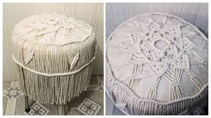 Diy Macrame Chair 2 Macrame Round Cushion Cover Free Pattern By Tnartncrafts Youtube Macrame Diy Macrame Chairs Round Cushion