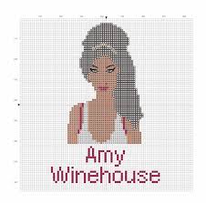Pinterest is a great place to check out free and for sale cross stitch patterns. Amy Winehouse Cross Stitch Extract From Women Who Rock Cross Stitch By Anna Fleiss How To Cross Stitch Art