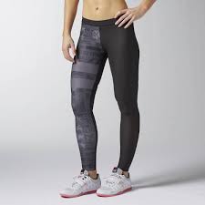 Details About Ai9484 New Womens Reebok Crossfit Compression Tight Stripes Msrp 75