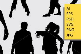 Download Zombie Silhouette Graphic By Cove703 Creative Fabrica Yellowimages Mockups