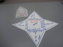 Surface Area Of Square Pyramid Using Net Math Vector Coordinate Grid Math Activities