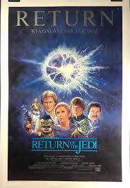 Star wars return of the jedi poster. Return Of The Jedi Original Rolled 1 Sheet Movie Theater Poster 1985 Re Release For Sale Original Vintage Movie Posters