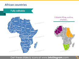 You can easily draw line write text and fill the nation. Africa Countries Powerpoint Editable Congo Map