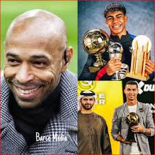 Thierry Henry: "The greatness of a player is measured by the titles he has  helped his team conquer. Therefore, I have to recognise that Cristiano  Ronaldo is better than Leo Messi."☑️✓⬅️📸⚔️👑🔥🔥 #BOOMchallenge