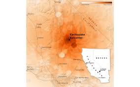 This is the initial publication of the results of a cooperative project to examine the implications of a major earthquake in southern california. Satellite Images Show Large Crack Formed In The Earth After California S Earthquake Travel Leisure