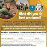 Life on the Edge Volunteers Conservation Tasks