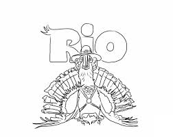 Supercoloring.com is a super fun for all ages: Rio Turkey Coloring Page Free Printable Coloring Pages For Kids