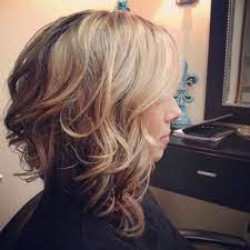 Pin On Asymmetric Angled Curly Wavy Bob