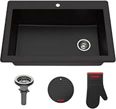 Granite cooking area area made from granite or porcelain? Kraus Kgd 54black Forteza Granite Kitchen Sink 33 Inch Black Amazon Com