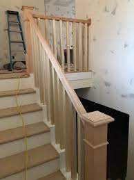 Stairs The Stairs Were Originally Built For A Carpet Wrap I Was Like Not Happening So We Had Our Finish Guy Build En Painted Staircases Redo Stairs Stairs