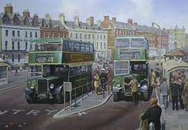 Bristol Ks At Weymouth Transport Artist Bus Art Transport Pictures Automotive Artwork