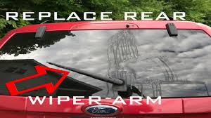 replace remove rear wiper arm 2008 2012 ford escape