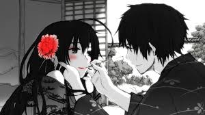 People Love Amor Boy Girl Chico Chica Anime Rosa Red Roja Black White Long Hair Short Wallpaper 1920x1080 433194 Wallpaperup Black and white deer anime boy, white coat, black x on mouth, and looking up~hawt. people love amor boy girl chico chica