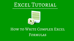 In This Excel Tutorial We Show You How To Write Complex Formulas Following The Correct Order Of Operators Which We Can Re Excel Formula Excel Tutorials Excel