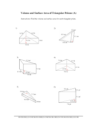Standard units of measurement are used and students should express their answer in the correct units. Square Triangular Prism Surface Area Worksheet Printable Printable Worksheets And Activities For Teachers Parents Tutors And Homeschool Families
