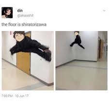No I Think You Re Wrong The Floor Is Ushiwaka Haikyuu Funny Haikyuu Haikyuu Manga