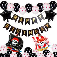 Maybe you would like to learn more about one of these? Behogar Pirate Themed Party Decorations Kit Happy Birthday Banner Foil Latex Balloons For Boys Children Birthday Supplies Buy At The Price Of 7 12 In Aliexpress Com Imall Com