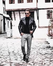 E R M A N S E N T U R K On Instagram Today S Look Everyone Should See This Be Leather Jacket Outfit Men Brown Leather Jacket Men Leather Jacket Men Style