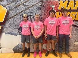 The Monmouth Roseville titans wrestling team competed at kewanee tonight in  a triangular with the boiler makers and newman. First up was newman and  getting wins for the titans were at 120