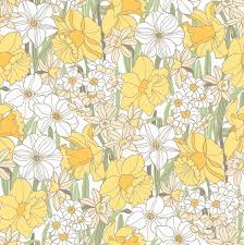 Daffodil Wallpaper 2 Colours Daffodils Daffodil Flower Tattoos Flower Drawing