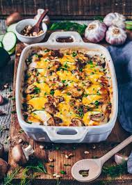 Vegan Potato Bake With Mushrooms And Zucchini Potatoes Au Gratin Potatoes Au Gratin Vegan Potato Creamy Potato